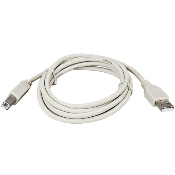 Шнур USB 2.0 (USB А-USB В) 1.8м сер. Rexant 18-1104