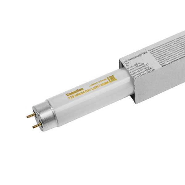 Лампа люминесцентная FT8-10W/54 10Вт T8 6500К G13 Camelion 3006