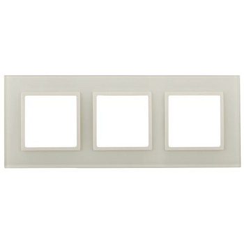 Рамка 3-м Elegance 14-5103-02 стекло слон. кость Эра Б0059171