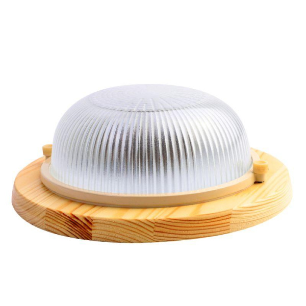 Светильник НБП 03-60-0011 УХЛ3 "Открытый" 60Вт 230В 1302D круг клен Camelion 14090