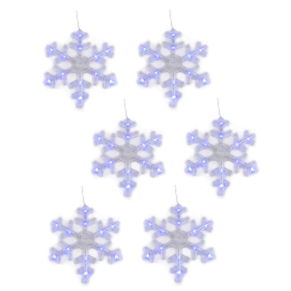 Занавес LED фигурный ULD-E1503-072/DTA BLUE IP20 SNOWFLAKES-3 1.5х0.3м 72 светодиода. син. свет провод прозр. Uniel UL-00007336