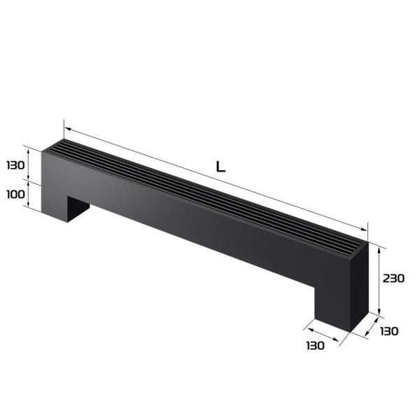 Конвектор напольный STEP-130/130/1800-2-N-BL-LG-BL Royal Thermo НС-1630644