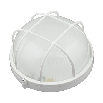 Светильник светодиодный ULW-K22B 12W/4000K IP54 WHITE 12Вт 4000К бел. свет IP54 1200лм d188мм круг с решеткой влагозащ. корпус бел. ТМ Uniel UL-00012048
