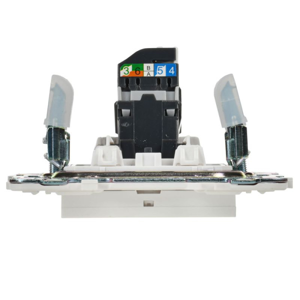 Розетка компьютерная RJ45 кат.5E SKANDY SK-K01W арктич. бел. IEK SK-K10-1-K01