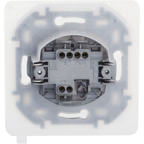 Переключатель 1-кл. Inspiria 10А IP44 250В 10AX механизм бел. IEK 673670