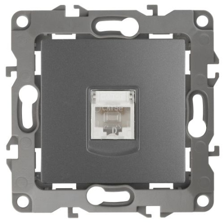 Розетка компьютерная Эра12 12-3107-12 RJ45 графит Эра Б0019350