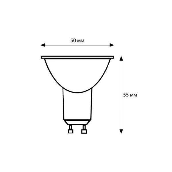 Лампа светодиодная LED7-GU10/865/GU10 7Вт рефлектор матовая 6500К холод. бел. GU10 510лм 220В Camelion 14401