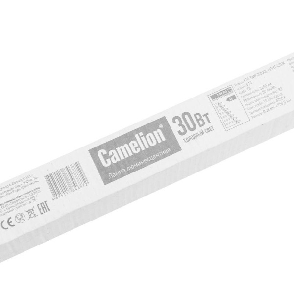 Лампа люминесцентная FT8-30W/33 30Вт T8 4200К G13 Camelion 5876
