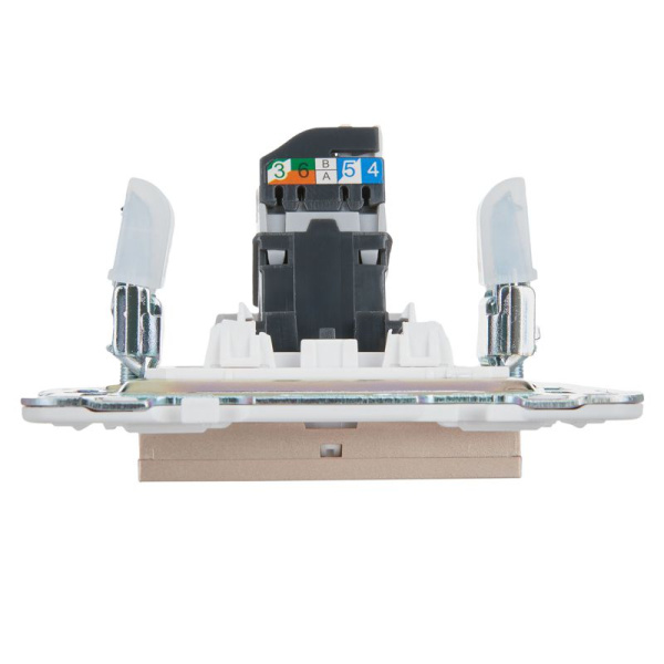 Розетка компьютерная RJ45 кат.5E SKANDY SK-K01Sa песочн. IEK SK-K10-1-K98
