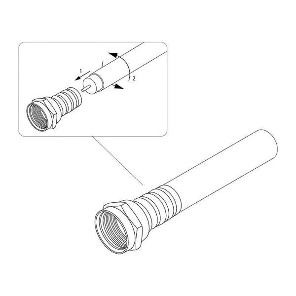 Разъем F RG-6 "AB" (03-008C) (уп.10шт) PROCONNECT 05-4003-4