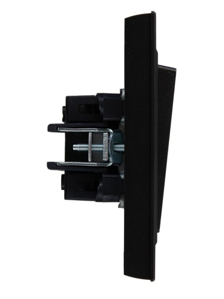 Выключатель 2-кл. СП BRITE ВСР10-2-0-БрЧ 10А в сборе черн. IEK BR-V20-0-10-K02-F