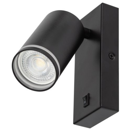 Светильник WL19 BK GU10 MR16 IP20 настенный черн. Эра Б0056360