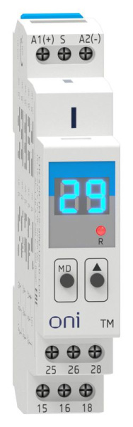 Реле времени TM 12-240В AC/DC 2 контакта многофункц. дисплей ONI CTR-470-TM-2-99D-U240-CD0