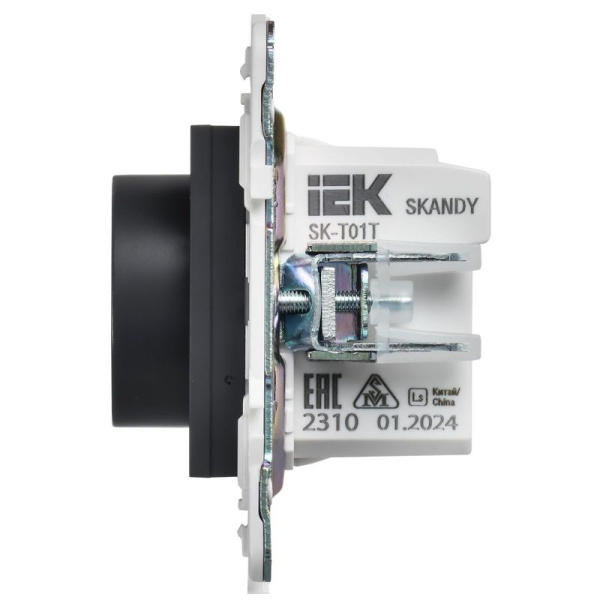 Термостат электронный SKANDY SK-T01T с индикацией титан IEK SK-RT11-K48