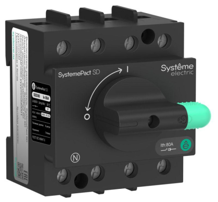 Выключатель-разъединитель SystemePact SD80 3п 63А SE SSD00803MF0063