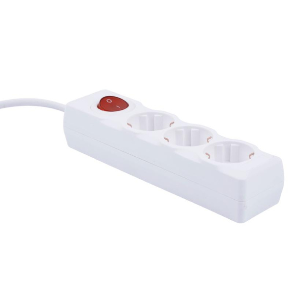 Удлинитель 3х3м с заземл. 16А Ultra S-GCU3-3B WHITE бел. Uniel UL-00010016