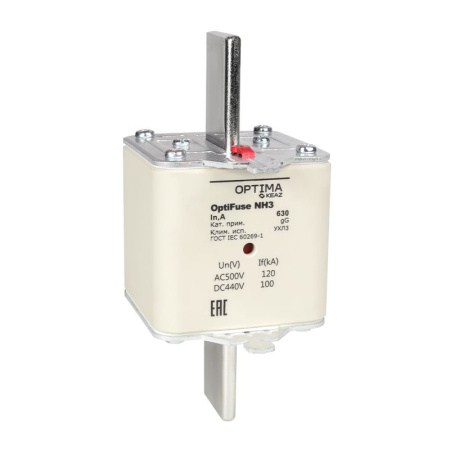 Вставка плавкая OptiFuse NH3-630-gG-УХЛ3 КЭАЗ 374960