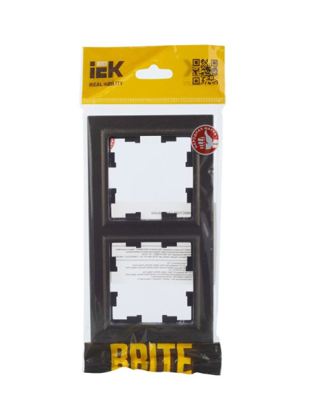 Рамка 2-м BRITE РУ-2-БрТБ бронза IEK BR-M22-K45