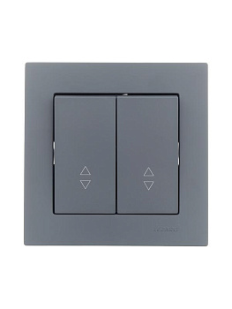 Переключатель проходной 2-кл. СП Vesna механизм графит LEZARD 742-3488-106