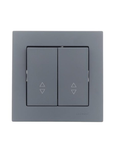 Переключатель проходной 2-кл. СП Vesna механизм графит LEZARD 742-3488-106