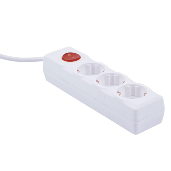 Удлинитель 3х10м с заземл. 16А Ultra S-GCU3-10B WHITE бел. Uniel UL-00010014
