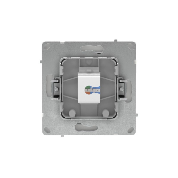 Розетка компьютерная 1-м KANT RJ45 кат.5E без шторки бел. магнолия DKC 7000663