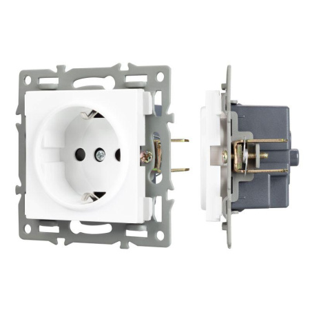 Механизм электрической розетки SCT-MEU1-PL-WH (250В 16А) Arlight 043730