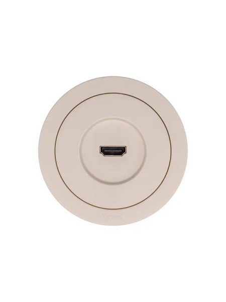 Розетка HDMI 1-м СП OSEN механизм сл. кость LEZARD 743-9088-203