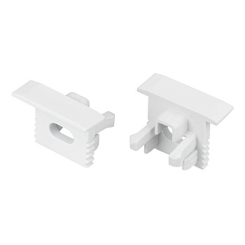 Заглушка SL-MINI-10-F WHITE с отверстием пластик (комплект) Arlight 049454