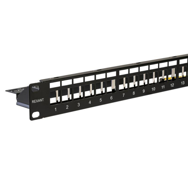 Панель коммутационная наборная 19дюйм 1U 24 порта STP Rexant PRO 02-0054