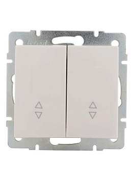 Переключатель проходной 2-кл. СП Rain IP20 механизм бел. LEZARD 703-0288-106