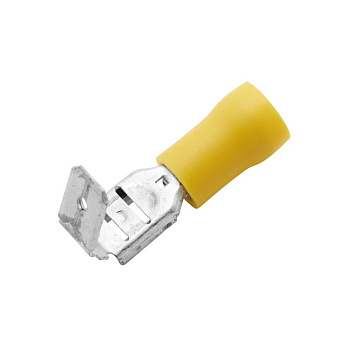 Наконечник плоский смеш. 2.5-6кв.мм отв. d6.3х0.8мм желт. (уп.50шт) DKC 2C30P