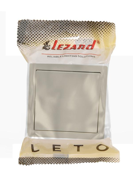 Выключатель 1-кл. ОП LETO крем LEZARD 752-0300-100