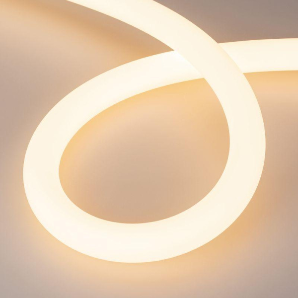 Лента светодиодная MOONLIGHT-TOP-A336-D40mm 24V Warm 2400К 360deg 15Вт/м IP65 2835 wire x1 прямой вывод кабеля герметичная (уп.5м) Arlight 039321