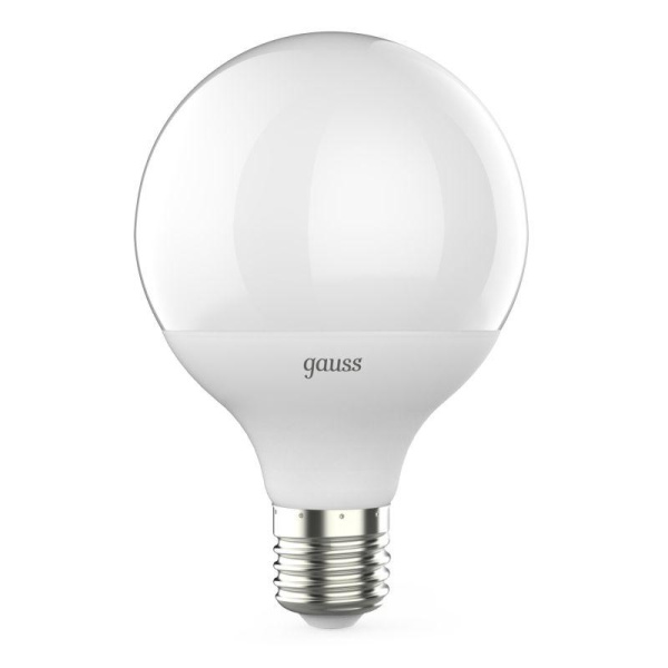 Лампа светодиодная Black 16Вт G95 шар 3000К тепл. бел. E27 1480лм GAUSS 105102116