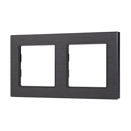 Рамка алюминиевая FRM-PRESTO-ALS-2-BK Arlight 043855