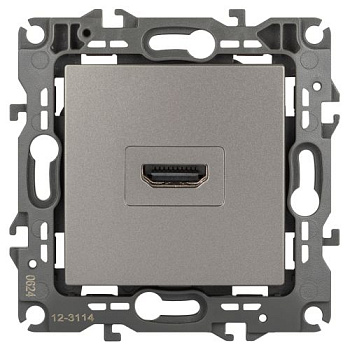 Розетка Эра12 12-3114-16 HDMI титан Эра Б0065714