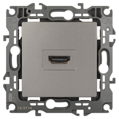 Розетка Эра12 12-3114-16 HDMI титан Эра Б0065714