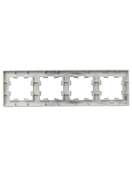 Рамка 4-м BRITE РУ-4-2-Бр стекло маренго матов. IEK BR-M42-G-31-K35