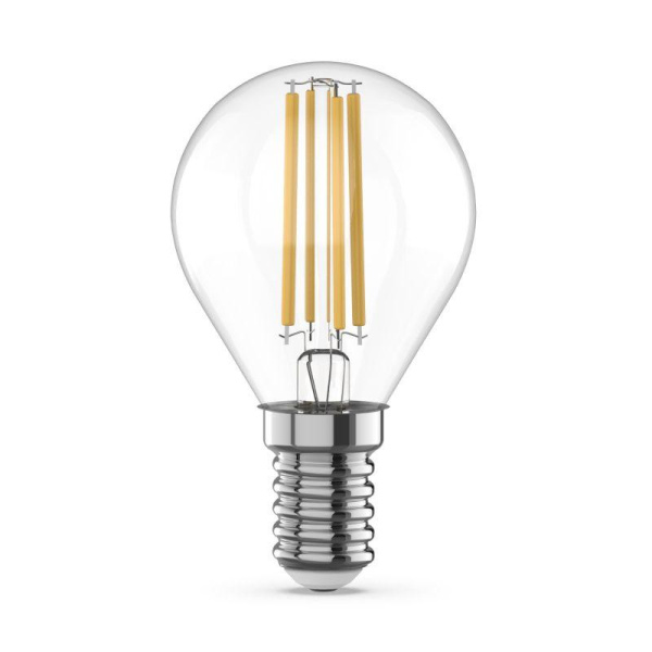Лампа светодиодная филаментная Basic Filament 4Вт Шар 3000К E14 480лм GAUSS 50512142