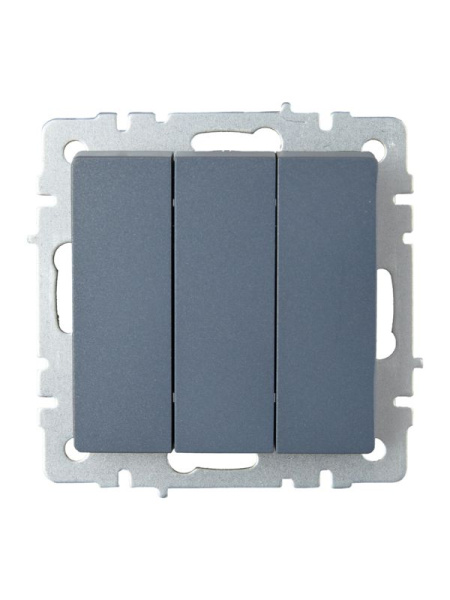 Выключатель 3-кл. СП BRITE ВС10-3-0-БрМ 10А механизм маренго IEK BR-V30-0-10-K35