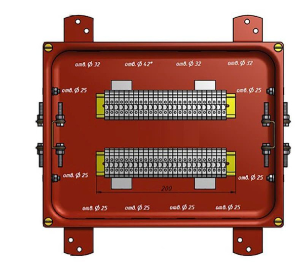 Коробка КС-30 УХЛ1.5 IP65 метал. заглушки ГОФРОМАТИК zeta30355
