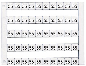 Маркировка горизонтальная DY5 (31-40) 1 пластина - 50шт (уп.500шт) Klemsan 0.0.0.5.05023