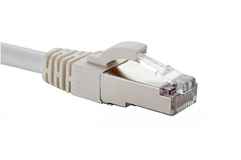 Патч-корд S/FTP LSZH кат.6A 3м бел. Eurolan 21D-SA-03WT
