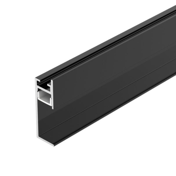Профиль PLINTUS-H35-F-2000 BLACK L2000 алюм. Arlight 043599
