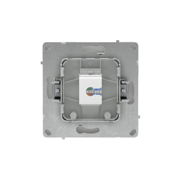 Розетка компьютерная 1-м KANT RJ45 кат.6A без шторки бел. песок DKC 7010673
