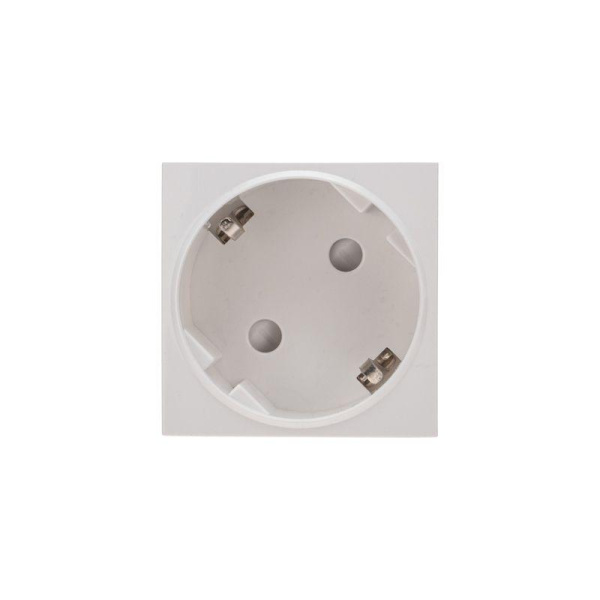 Розетка 16А 45х45 CEE 7/4 2К+3 бел. Rexant 11-8977