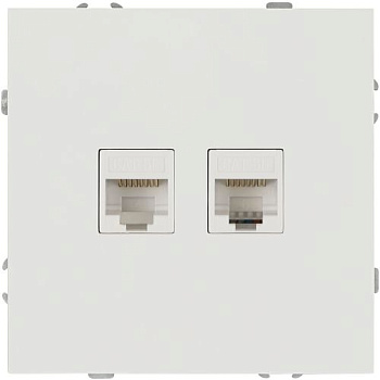 Розетка информационная 2-м СП Galaxy RJ45 16А IP20 250В бел. матов. 15-3108-08 Эра Б0070770