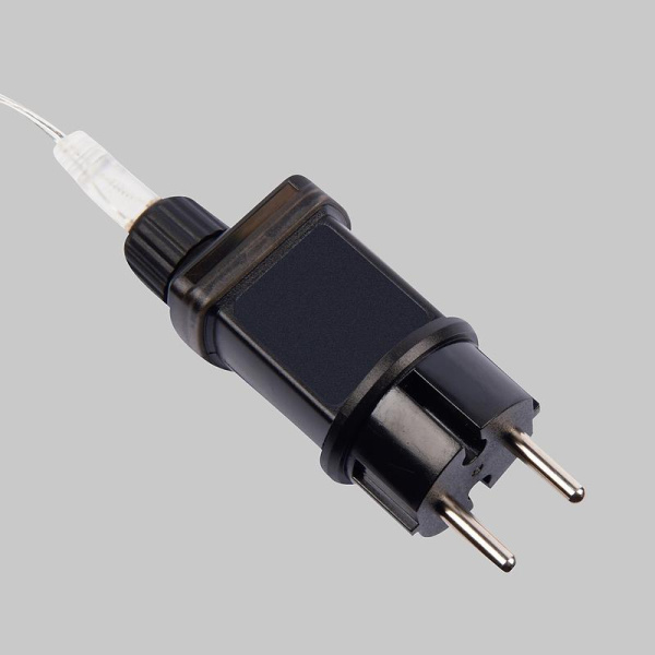 Гирлянда светодиодная "Роса" ULD-S10000-1000/DTA/RC WHITE IP44 100м 1000LED бел. пульт ДУ провод прозр. Uniel UL-00009945