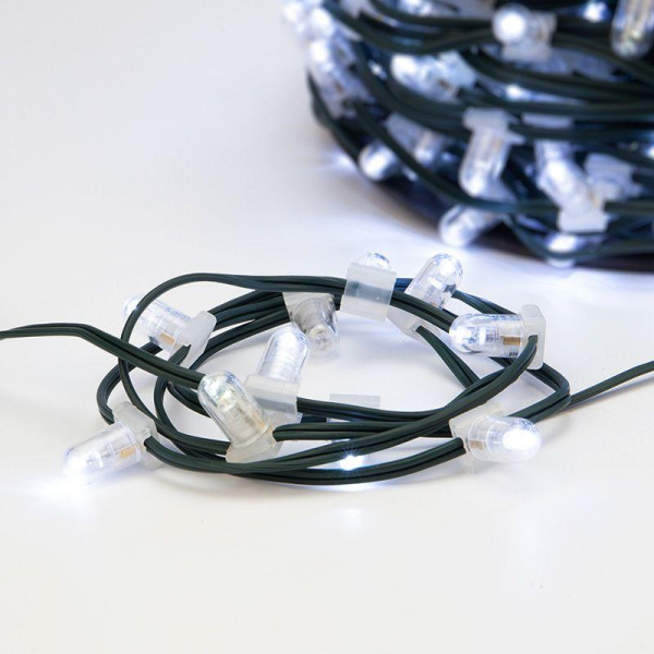 Гирлянда светодиодная "LED ClipLight" шаг 15см 665LED бел. 80Вт 12В IP65 эффект мерцания flashing бел. (уп.100м) Neon-Night 325-145
